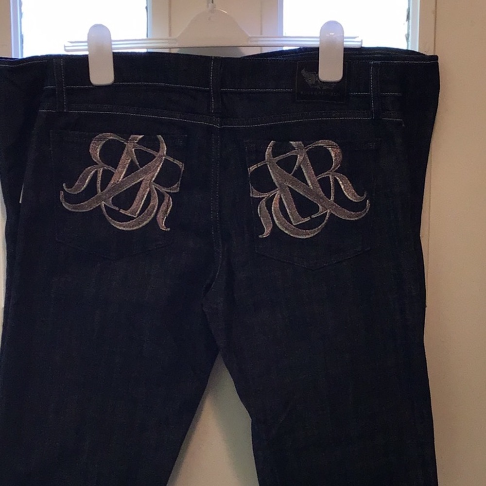 Rock & Republic Jeans with silver embroidery Bootcut NWT